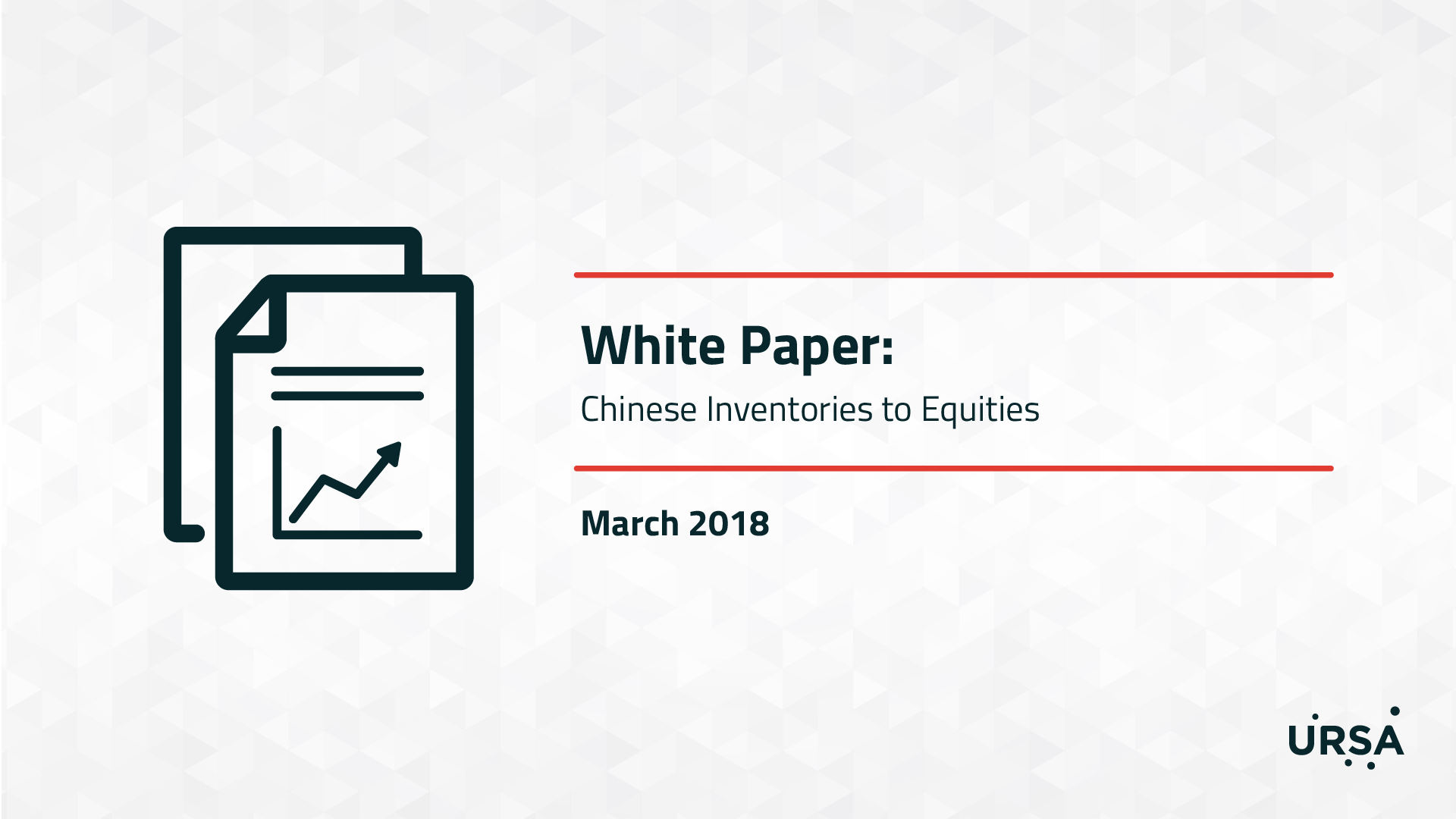0318 - Chinese Inventories to Equities