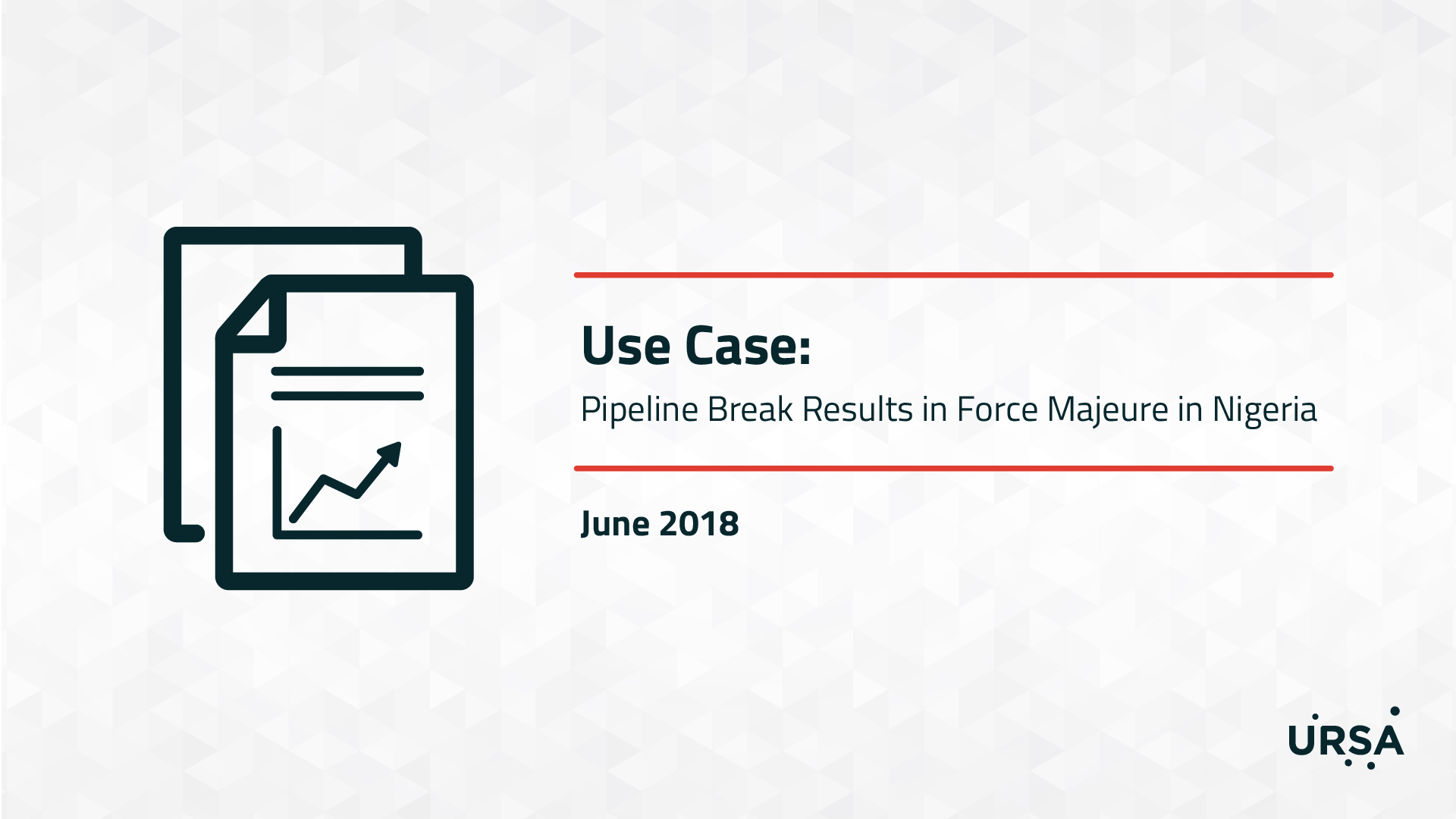 0618 - Pipeline Break Results in Force Majeure in Nigeria